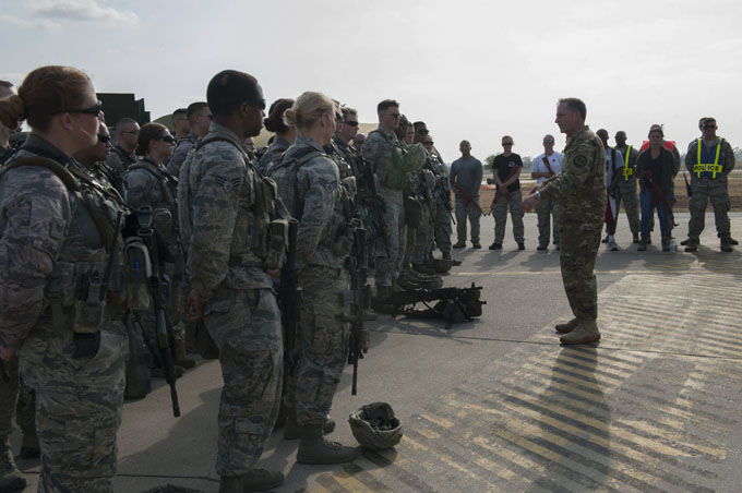 Air Force Chief of Staff discusses joint fight with Incirlik Airmen
